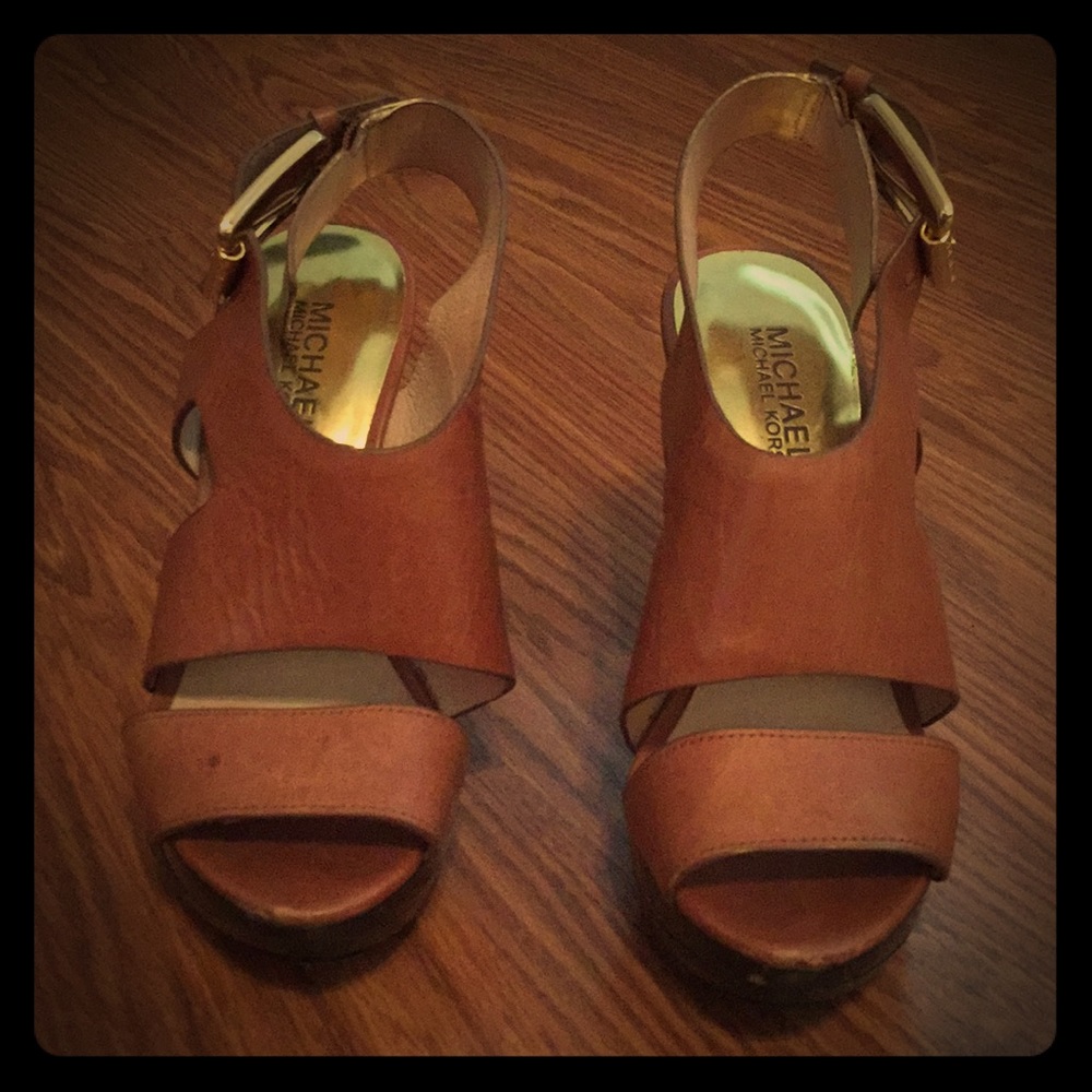 Tan Michael Kors heels